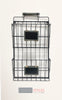 2 Tiers Black Wired Wall Mounting File Holder Baskets
