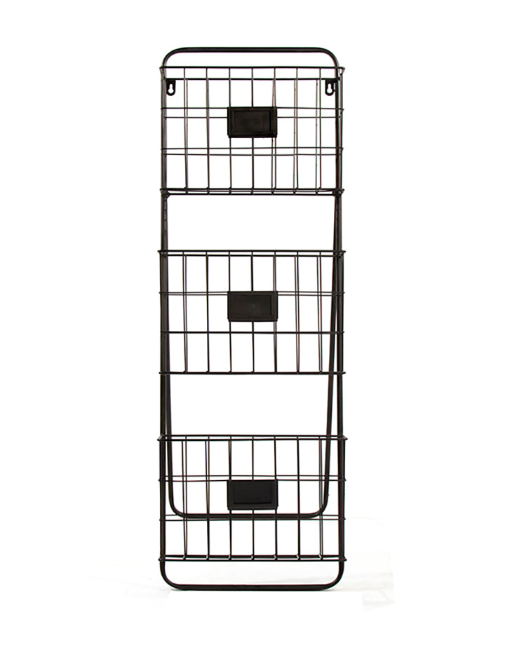 Free Standing and Wall-Mounted 3-Tiers File Organizer Rack | DesignStyles