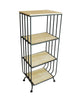 Load image into Gallery viewer, 4-Tiers Metal and Wooden Shelf Organizer
