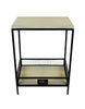 Load image into Gallery viewer, Rae Dunn “Things” Two-Tiers Side Table with Basket
