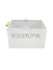 Rae Dunn “Housekeeping” White 4 Sections Caddy Organizer