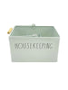 Rae Dunn Green 4-Sections Cleaning Supplies Caddy Organizer