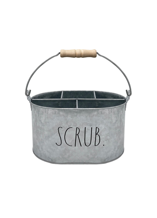 Rae Dunn 5 Sections Galvanized Cleaning Supplies Caddy