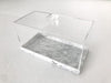 Simply Brilliant Rectangular Acrylic Cake Dome with Marble