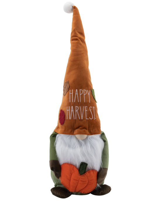 Rae Dunn “Happy Harvest” Plush Autumn Pumpkin Gnome