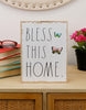 Load image into Gallery viewer, Bless This Home - Rectangle Wooden Sign - Lifestyle Picture
