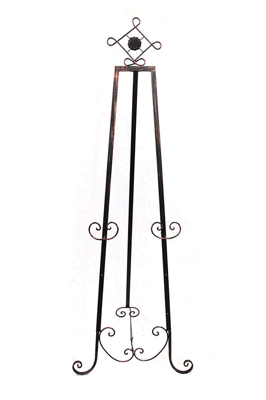 Bronze Floor Display Easel with Diamond Shape at Top