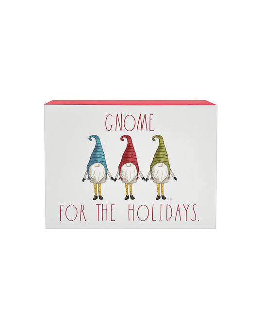 Rae Dunn “Gnome for the Holidays” Funny Gnome Christmas Sign