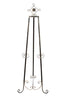 Dark Brass Tripod Easel Stand with Diamond Shape at Top