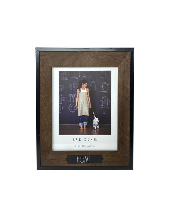 Rae Dunn “Home” 8x10 Dark Wood Modern Picture Frame