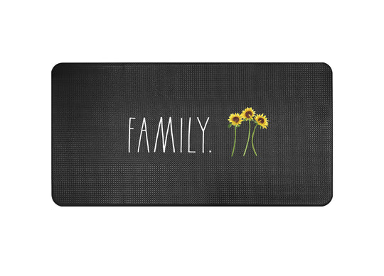Rae Dunn “Family” Decorative Black Anti-Fatigue Kitchen Mat