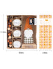 Load image into Gallery viewer, Fall Set with Decor Wood Bead Garland - Dimensions Picture
