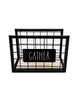 Load image into Gallery viewer, Rae Dunn “Gather” Black Farmhouse Wire Napkin Holder
