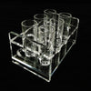 Simply Brilliant Acrylic Shot Glass Holder with 6 Shot Glasses
