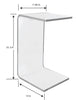 Load image into Gallery viewer, Penmore Brooke Elegant Acrylic C Shape Table
