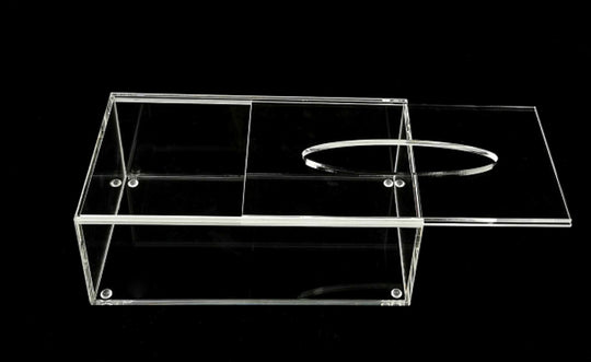 Simply Brilliant Acrylic Tissue Box with Sliding Top