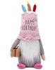 Rae Dunn Decorative Plush “Happy Birthday” Gnome with Cake