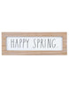 Rae Dunn Decor Freestanding Wooden “Happy Spring” Sign