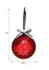 Load image into Gallery viewer, Heart Ornament for Christmas - Dimensions
