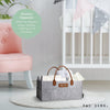 Load image into Gallery viewer, Rae Dunn Baby Caddy Organizer with Faux Leather Handles
