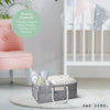 Load image into Gallery viewer, Rae Dunn “Baby Things” Grey Baby Diaper Caddy Organizer
