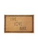 Rae Dunn “Live, Love, Bark” Light Brown Coir Doormat