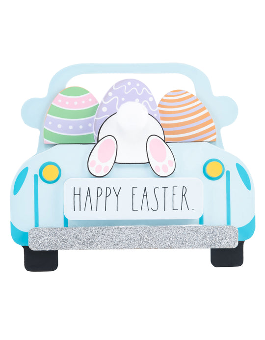 Rae Dunn "Happy Easter" Cutout Easter Truck Décor With Eggs