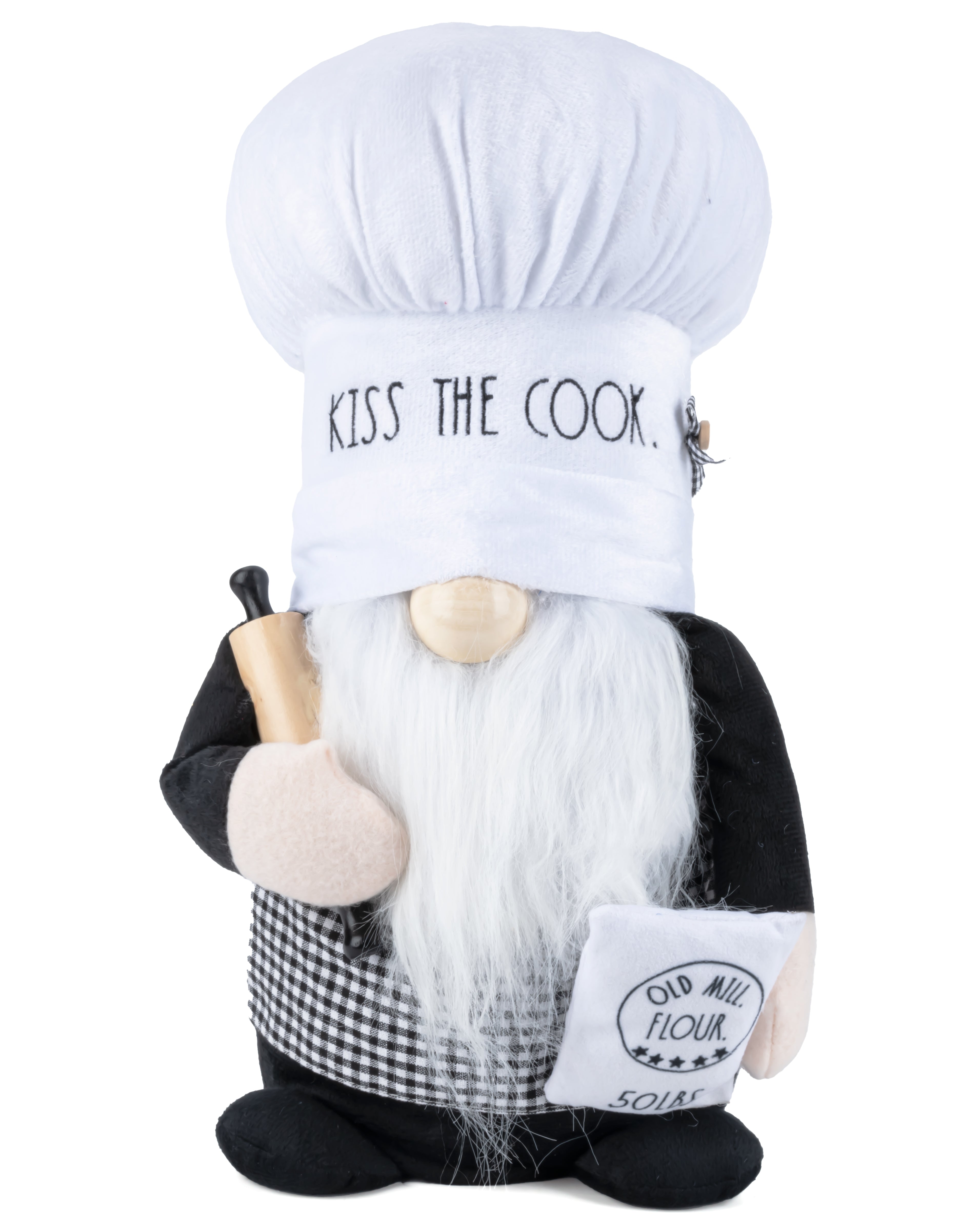 https://shopdesignstyles.com/cdn/shop/products/Rae-Dunn-Chef-gnome-kiss-the-cook-front-angle-100621RD_3748x.jpg?v=1668452938