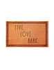 Rae Dunn “Live, Love, Bark” Coir Terracotta Color Doormat
