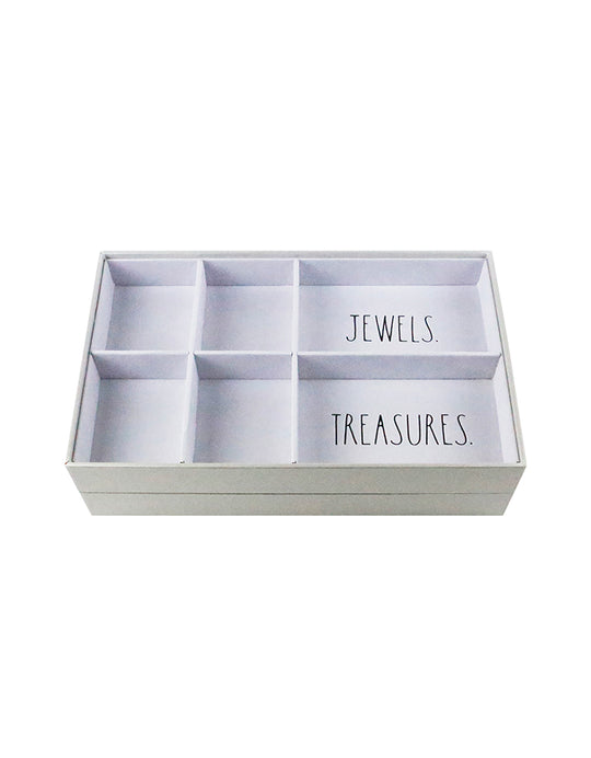 Rae Dunn “Jewels/ Shine” 2-Tier Farmhouse Jewelry Organizers