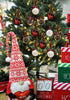 Load image into Gallery viewer, Red and White Christmas Ornaments - Lifestyle
