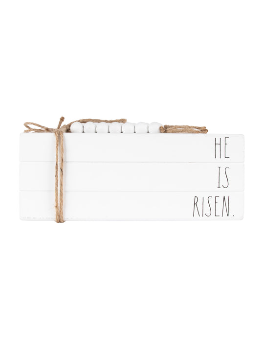 Rae Dunn “He Is Risen” Décor Books for Easter Décor