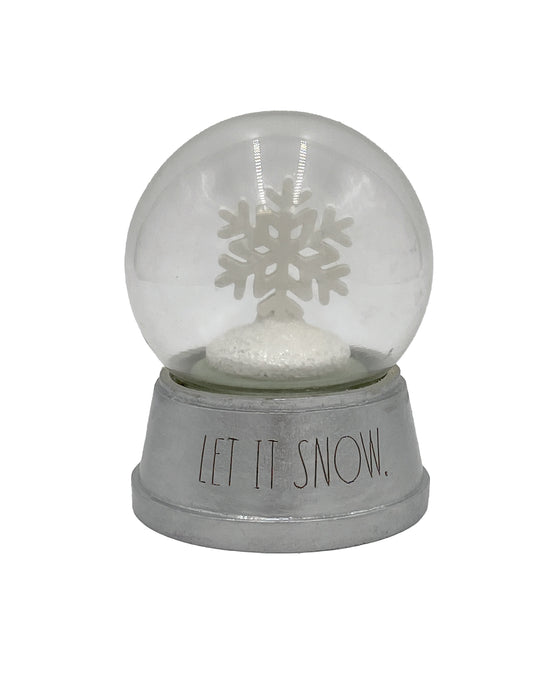 Rae Dunn “Let it Snow” Snowflake Winter Snow Globe