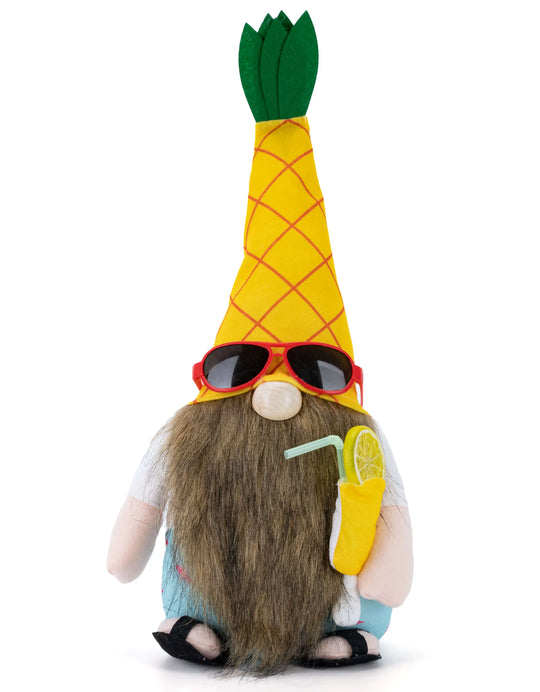 Willow & Riley Plush Pineapple Summer Gnome with Sunglasses