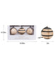 Load image into Gallery viewer, Becki Owens Set of Three Striped Wooden Christmas Ornaments
