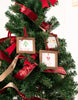 Load image into Gallery viewer, Rae Dunn “Believe” Wooden Framed Christmas Ornaments
