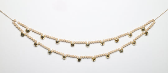 Becki Owens Double Level Beads and Gold Bells Garland