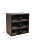 Load image into Gallery viewer, Wooden 3 Drawer Desk Organizer - Dimensions
